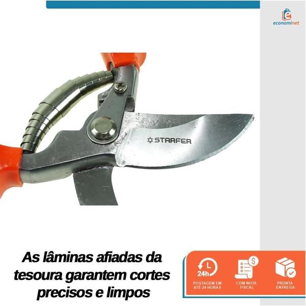 Imagem de Tesoura Para Poda Jardinagem Profissional 8,5 - Starfer