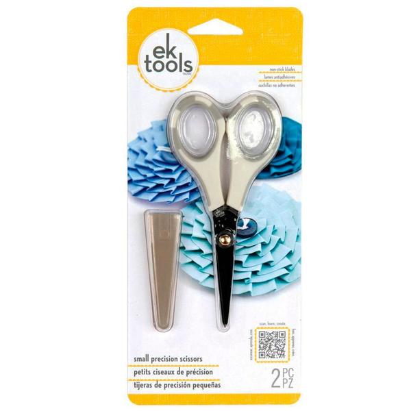 Imagem de Tesoura Pequena de Precisão EK Success - Small Precision Scissors  Branca e Cinza  54-00049