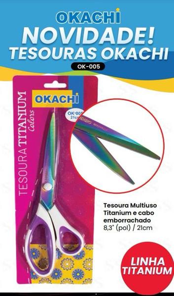 Imagem de Tesoura TITANIUM Colors OKACHI