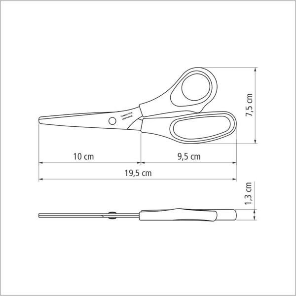 Imagem de Tesoura Tramontina Aço Inox Multiuso Supercort 7" Preto