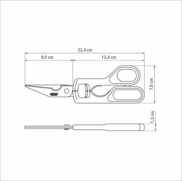 Imagem de Tesoura Trinchante Inox Supercort 9" Tramontina - 25920/169