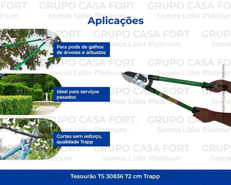 Imagem de Tesourão Jardim Para Poda Com 72cm Ts 30836 Trapp