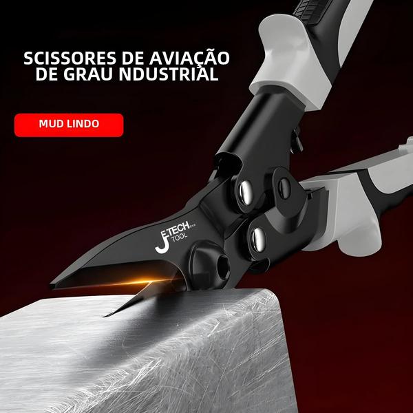 Imagem de Tesouras Industriais Profissionais De Aço Inoxidável, Tesouras De Estanho Para Corte De Chapa