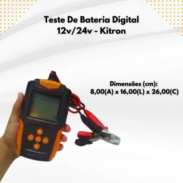 Imagem de Test/ De Bateria Digital 12v /24v - Kitron Tech