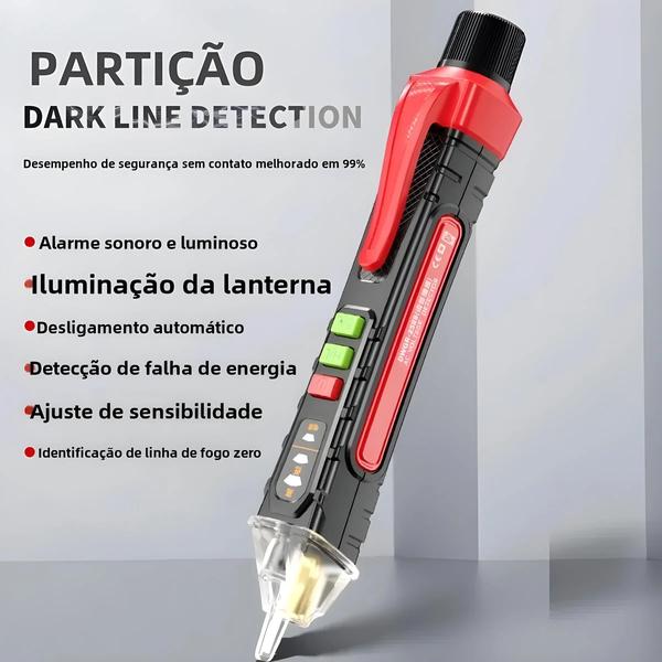 Imagem de Testador De Tensão De Caneta Elétrica De Alta Precisão, Detector De Luz De Chave De Fenda De