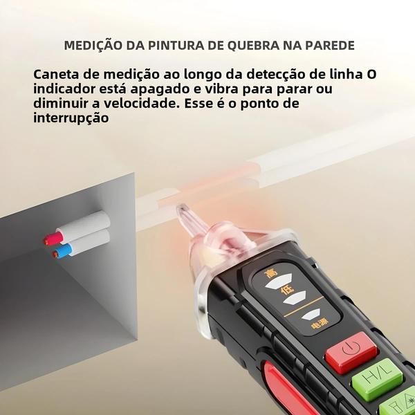 Imagem de Testador De Tensão De Caneta Elétrica De Alta Precisão, Detector De Luz De Chave De Fenda De