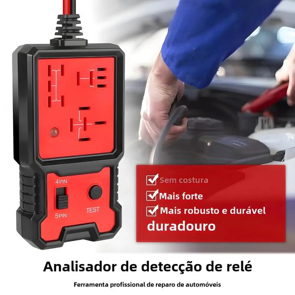 Imagem de Testador Universal de Relé de Carro 12V - Verificador de Bateria Automotiva