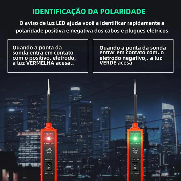 Imagem de Tester de Circuito DC 6-24V - Ferramenta de Identificação de Polaridade e Continuidade