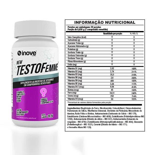 Imagem de Testofemme 30 comprimidos inove nutrition