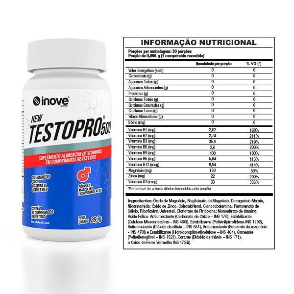 Imagem de Testopro 500 30 comprimidos inove nutrition