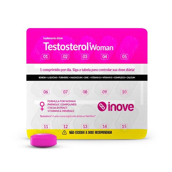 Testosterol Woman Para Mulheres 30 Comprimidos Inove Nutrition Imagem de Testosterol Woman Para Mulheres 30 Comprimidos Inove Nutrition