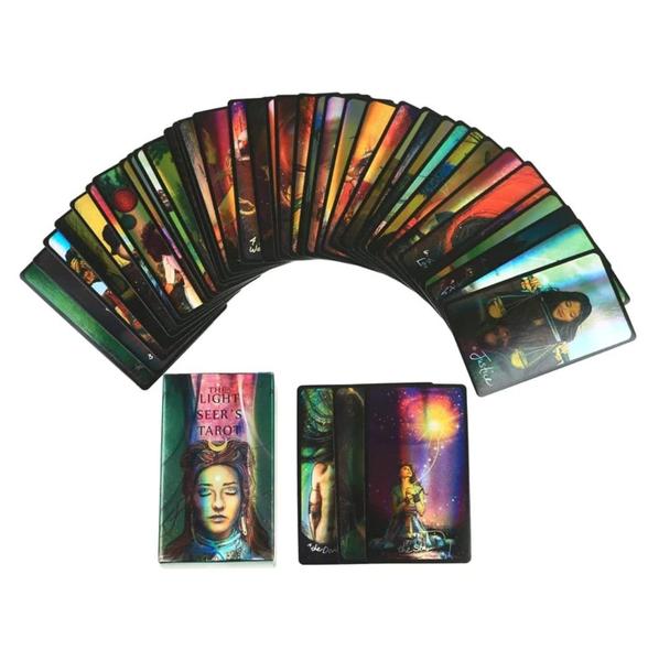 Imagem de The Light Seer's Tarot Deck Holográfico Tarô Videntes Da Luz Baralho de Cartas de Oráculo