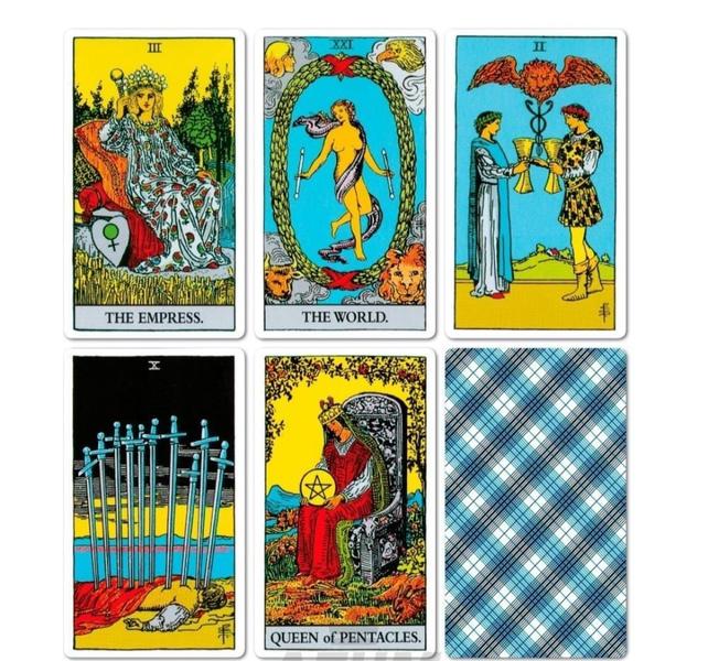 Imagem de The Rider Waite Tarot Deck Tarô Smith Waite Baralho de Cartas de Oráculo