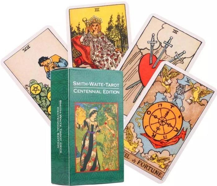 Imagem de The Smith-Waite Centennial Tarot Deck Versão de Bolso Tarô Rider Waite Centenário Baralho de Cartas de Oráculo