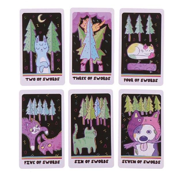 Imagem de The Weird Cat Tarot Deck Tarô Do Gato Estranho Baralho de Cartas de Oráculo