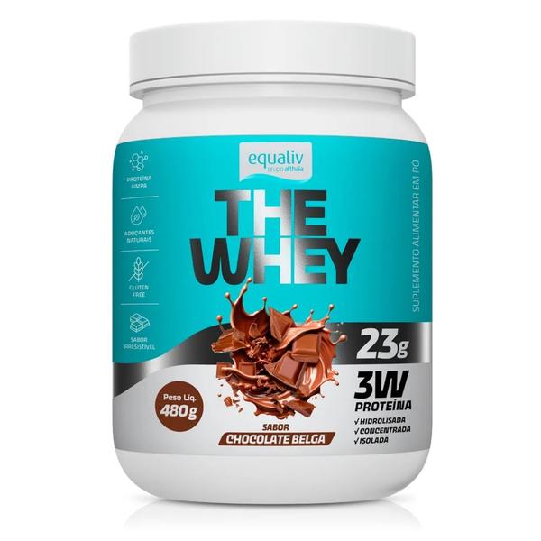 Imagem de The Whey 3W Sabor Chocolate Belga de 480g-Equaliv