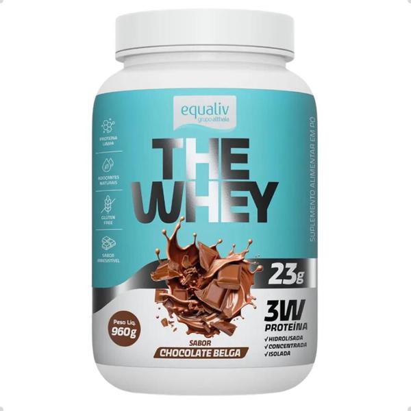 Imagem de The Whey Protein 3W 23g de Proteina 960g Equaliv