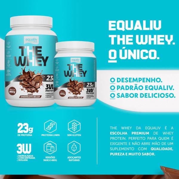 Imagem de The Whey Proteína Equaliv Chocolate Belga 960g