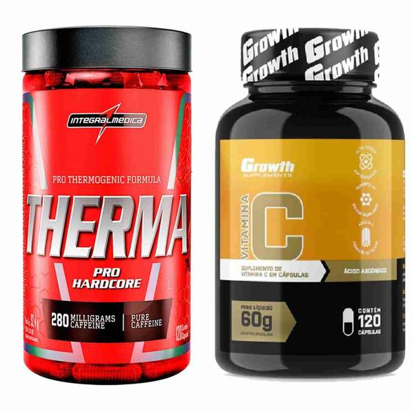 Imagem de Therma Pro 120 Caps Integral + Vitamina C 120 Caps Growth