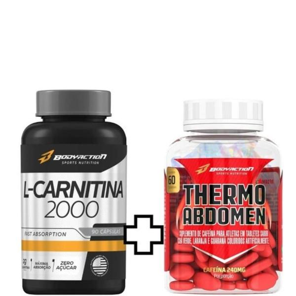 Imagem de Thermo Abdomen 60 Caps + L Carnitna 2000 90 Caps Bodyaction