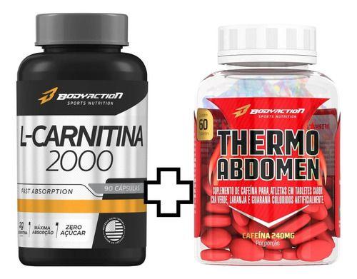 Imagem de Thermo Abdomen 60 Caps + L Carnitna 2000 90 Caps Bodyaction