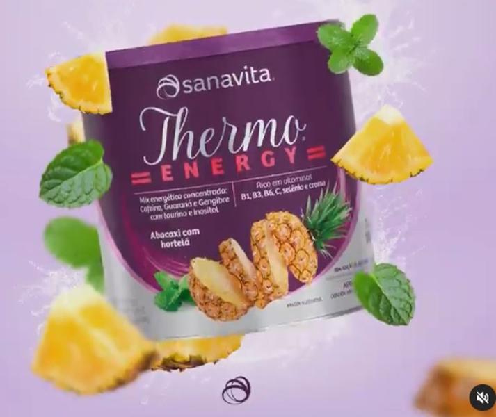 Imagem de Thermo Energy (Pré-Treino -Termo) Sabor Abacaxi com Hortelã de 300g-Sanavita