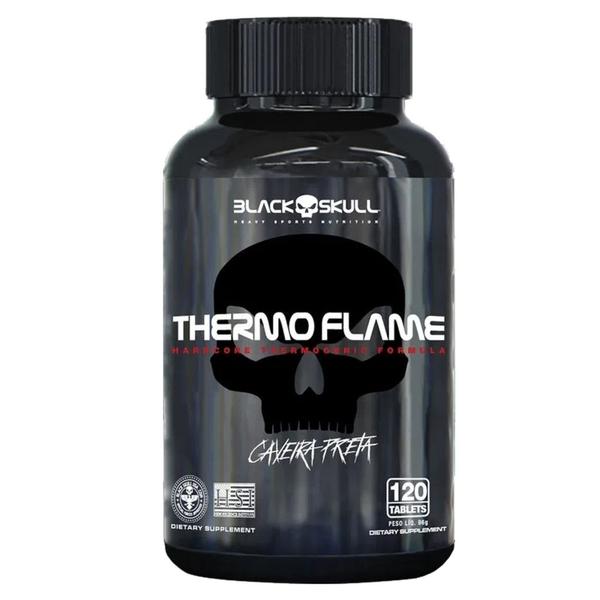 Imagem de Thermo Flame 120 Caps + Melato nina Sub 120 Caps Black Skull