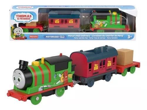 Imagem de Thomas E Amigos Trem Motorizado Percy Carteiro  Mattel Hfx97