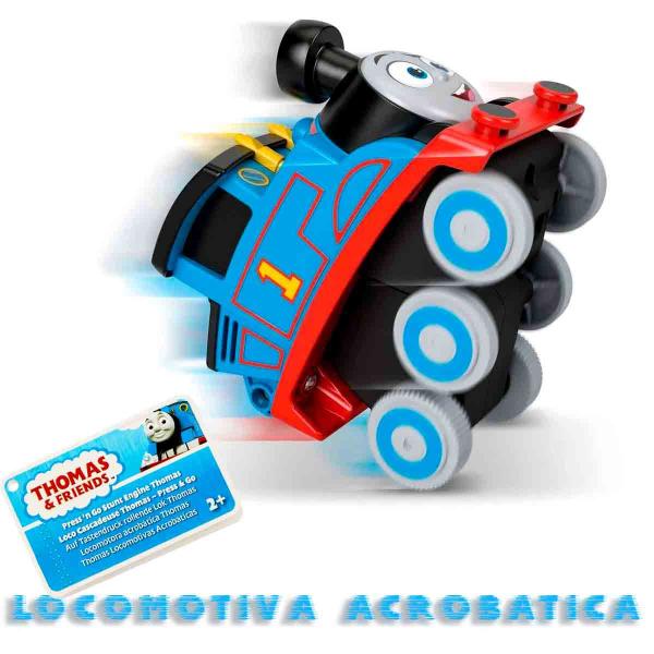 Imagem de Thomas e Amigos Trenzinho Locomotiva Acrobática Pressiona e Vai - Mattel HDY75