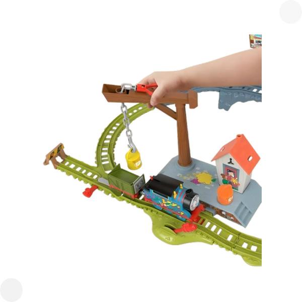 Thomas e seus amigos pista Entrega de Tinta HTN34 - Mattel - Fisher Price Imagem de Thomas e seus amigos pista Entrega de Tinta HTN34 - Mattel