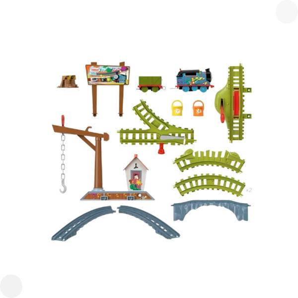 Thomas e seus amigos pista Entrega de Tinta HTN34 - Mattel - Fisher Price Imagem de Thomas e seus amigos pista Entrega de Tinta HTN34 - Mattel