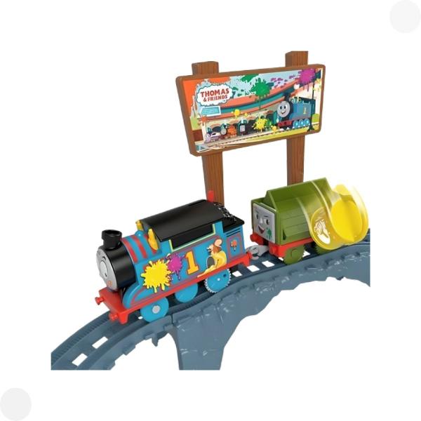 Thomas e seus amigos pista Entrega de Tinta HTN34 - Mattel - Fisher Price Imagem de Thomas e seus amigos pista Entrega de Tinta HTN34 - Mattel