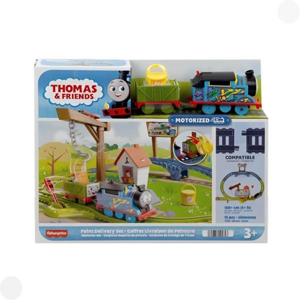 Thomas e seus amigos pista Entrega de Tinta HTN34 - Mattel - Fisher Price Imagem de Thomas e seus amigos pista Entrega de Tinta HTN34 - Mattel