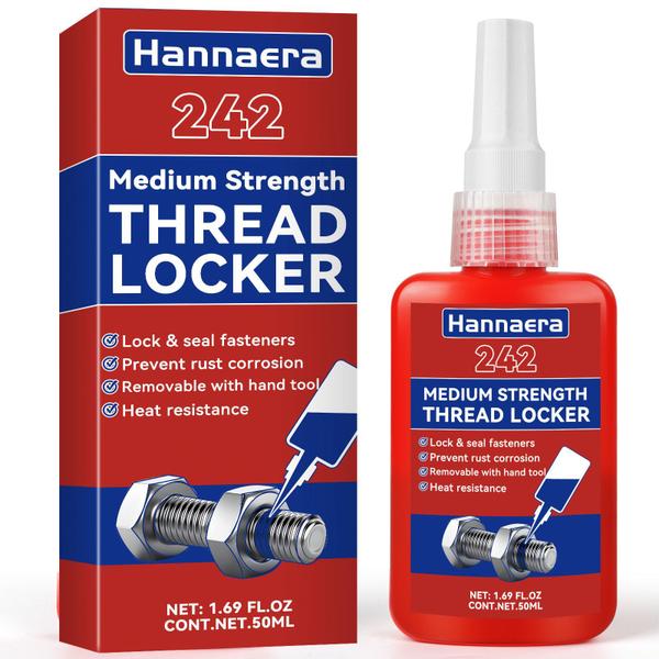 Imagem de Threadlocker Hannaera 242 Blue 50mL de resistência média