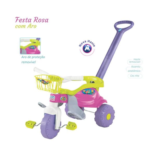 Imagem de Tico Tico Festa Rosa C/ Aro Protetor 2561 Magic Toys