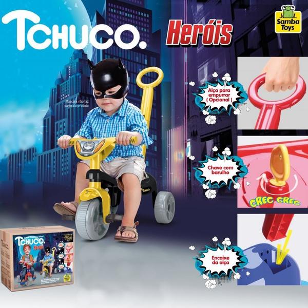 Imagem de Tico Tico Triciclo Tchuco Heróis Morceguinho 603 - Samba Toys