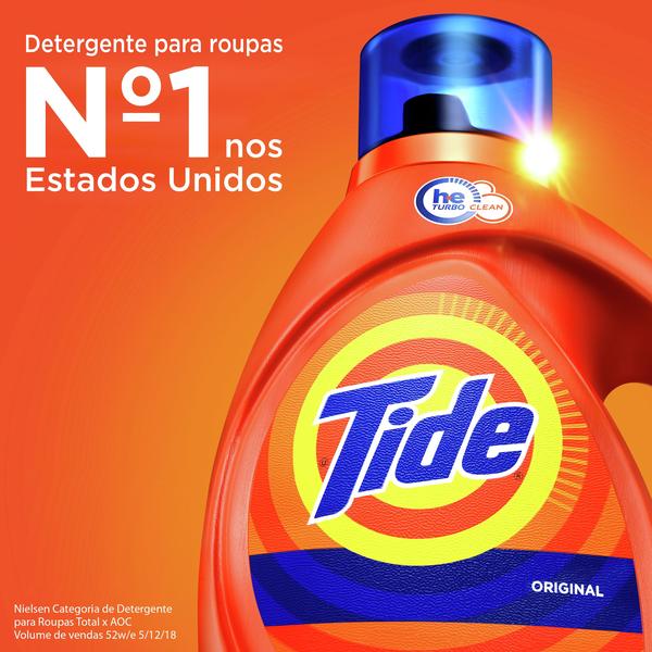 Imagem de Tide Detergente Liquido P/ Roupas 1 L - Kit Com 3 Un