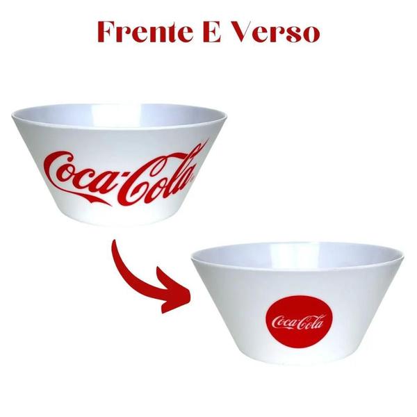 Imagem de Tigela Bowl Coca-Cola Branca 465ml COCA007/BR - Hauskraft