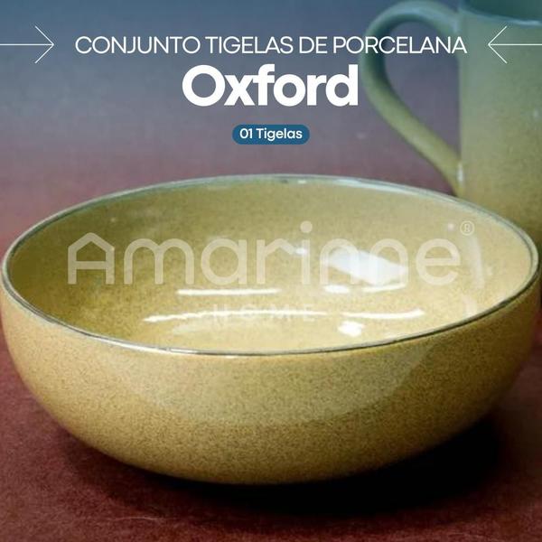 Imagem de Tigela Bowl De Cerâmica Oxford Flat Ocre 600ml Porcelana