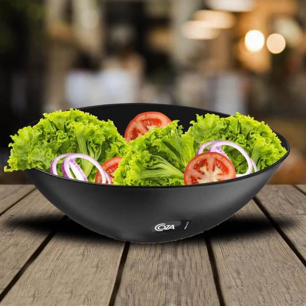 Imagem de Tigela Bowl Essential Saladeira Coza Preta 3,5L Pote Pipoca Sobremesas Alimentos