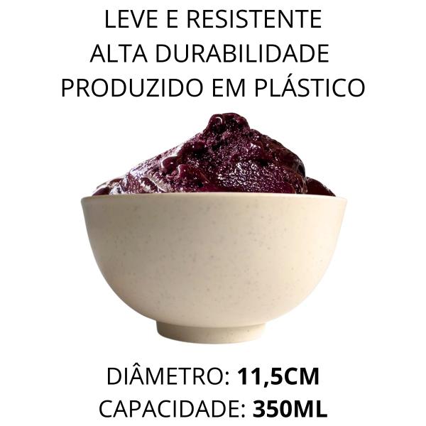 Imagem de Tigela Bowl Fibra Bambu Ecológico Sobremesa Sorvetes 350ml