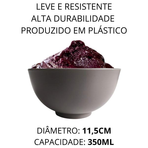 Imagem de Tigela Bowl Fibra Bambu Ecológico Sobremesa Sorvetes 350ml