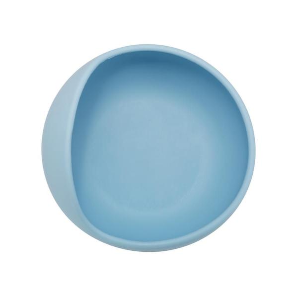 Imagem de Tigela bowl infantil em silicone com ventosa azul buba