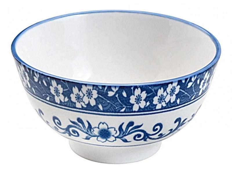 Imagem de Tigela Bowl Porcelana Blue Garden 500Ml 15X7,5Cm - Lyor