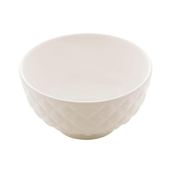 Imagem de Tigela Bowl Porcelana Diamond Branco 300ml Unidade - Lyor