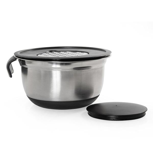 Imagem de Tigela Bowl Ralador Aço Inox com 3 Lâminas Gourmet Mix