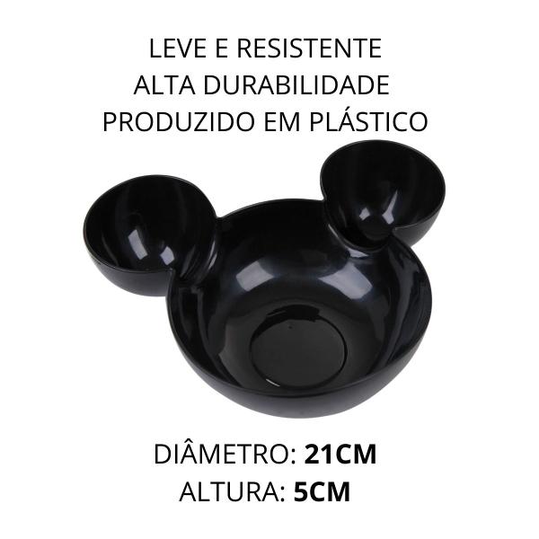 Imagem de Tigela Bowl Ratinho Pote Petiscos Festa Mouse Preto