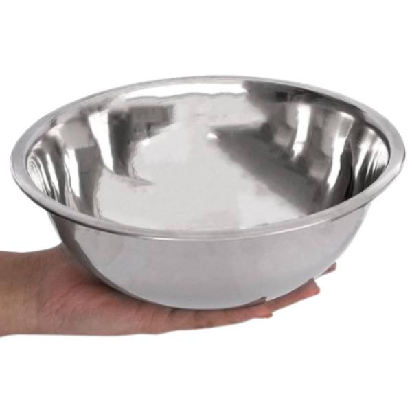 Imagem de Tigela Cumbuca Inox Funda Redonda 2500Ml Para Porções Salada