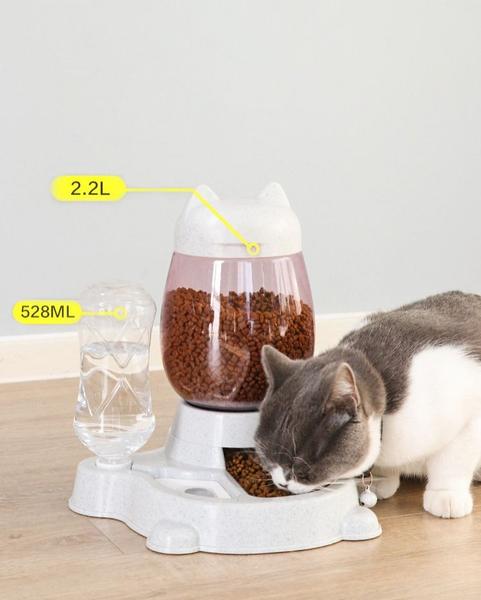 Imagem de Tigela de alimentador automático de gato de cachorro para cães bebendo garrafa de água gatinho tigelas alimentos lentos alimentos suprimentos de contêineres Suprimentos de alimentação e rega de gatos