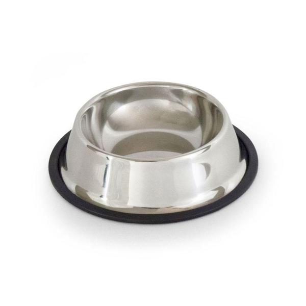 Imagem de Tigela de Inox Antiderrapante Para Caes, Gatos Racao Comedouro 18cm - Petlon